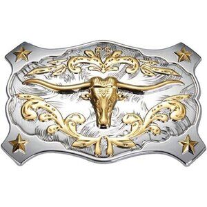HUABOLA CALYN Western Rodeo Horse Belt Buckle Engraved Celt Pattern cowboy